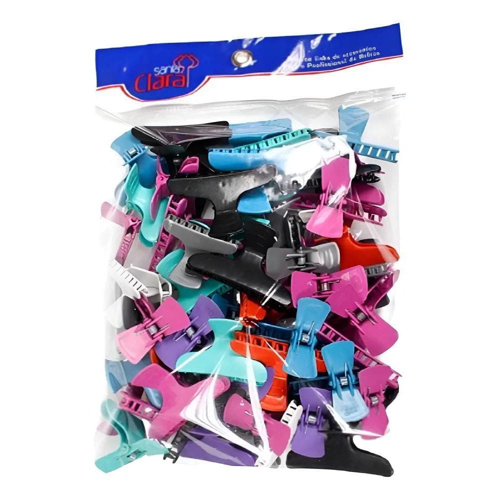 2X Prendedor Modelo Piranha Grande Para Cabelos Kit 30 Unid