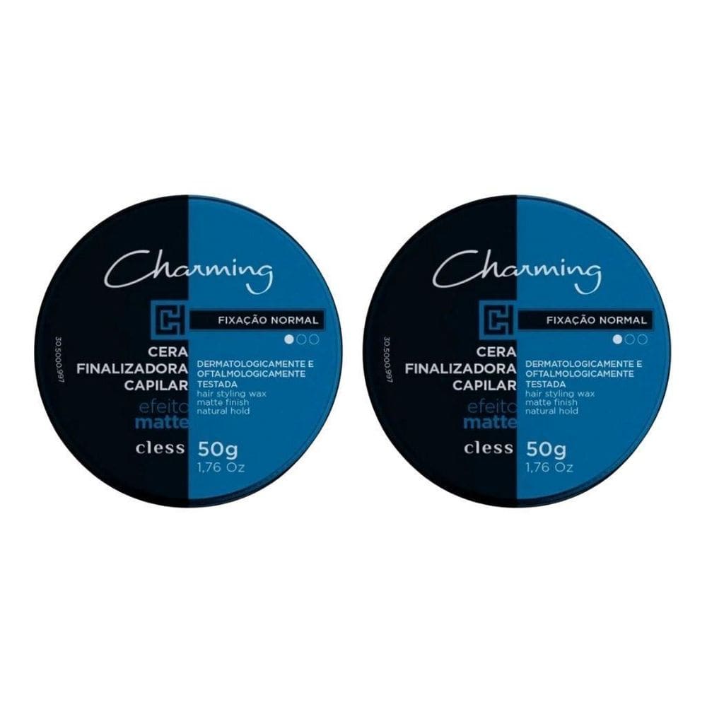 Cera Charming Capilar 50G Efeito Matte Normal - Kit Com 2Un