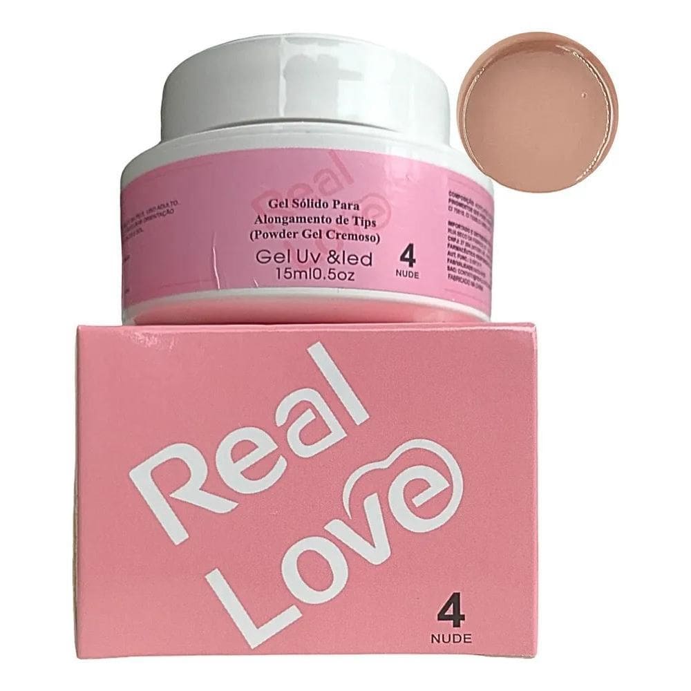 2X Gel Sólido Alongamento Unhas Molde F1 Powder Gel - Real L