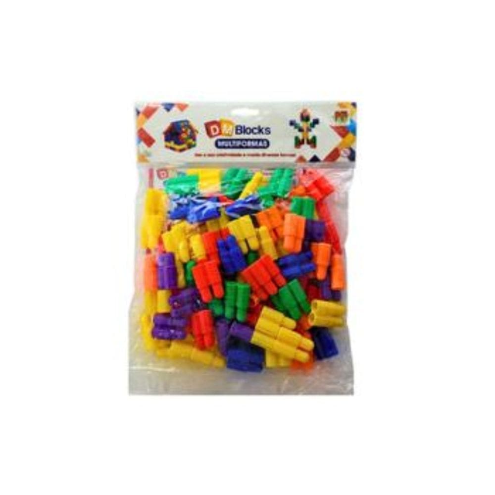 DM Blocks Multiformas Modelo 3 DM Toys Pinos de Montar e Encaixar