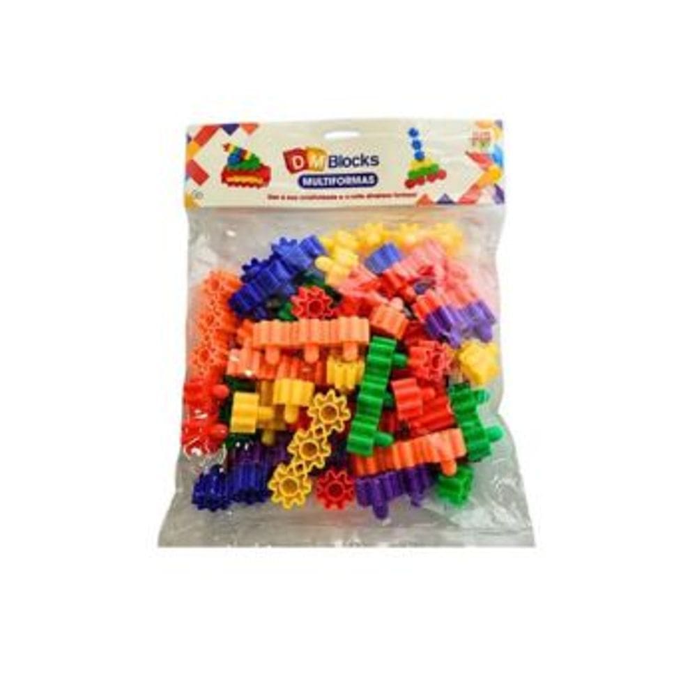 DM Blocks Multiformas Modelo 4 DM Toys Pecas de Montar e Encaixar