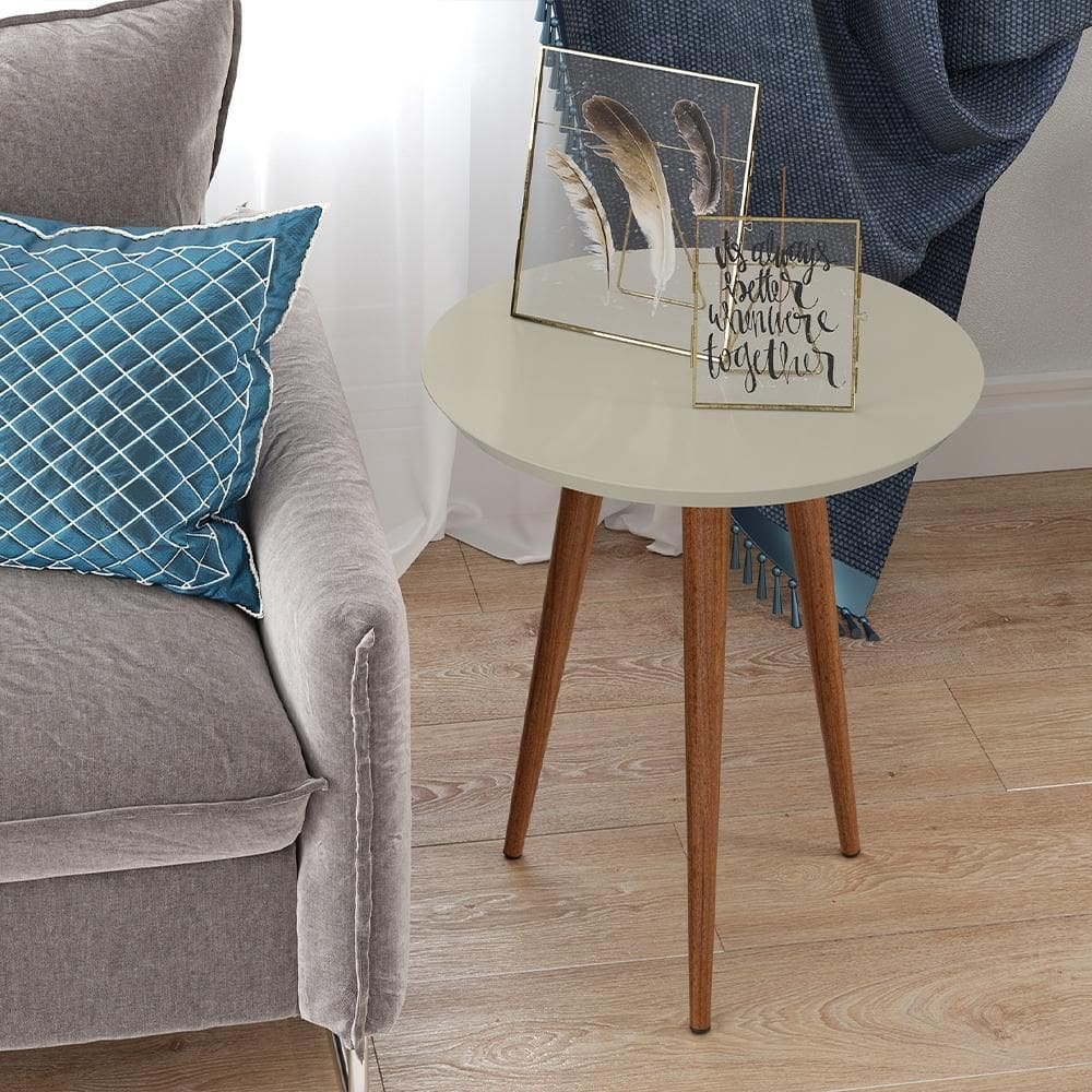 Mesa de Apoio Luna 530 Off White - Patrimar