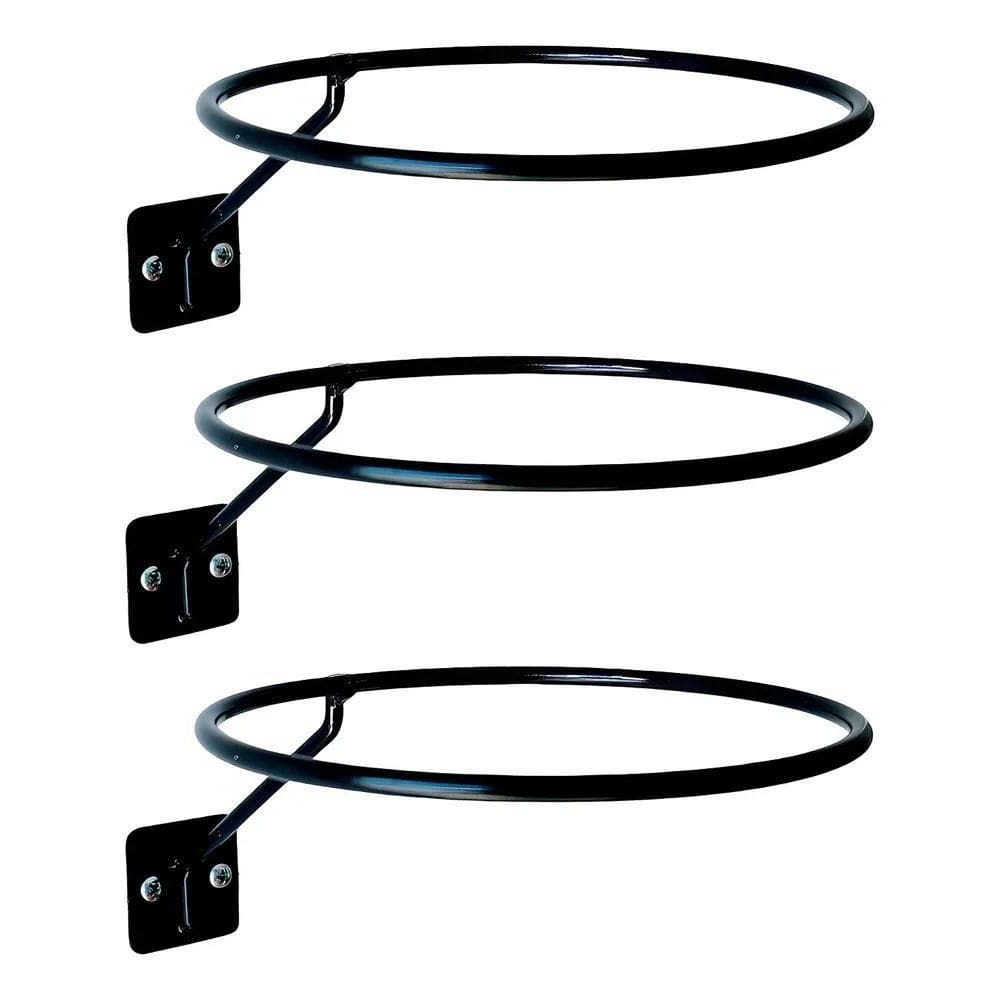 2X Kit 3 Suportes De Parede Para Bola De Futebol Vôlei Basqu