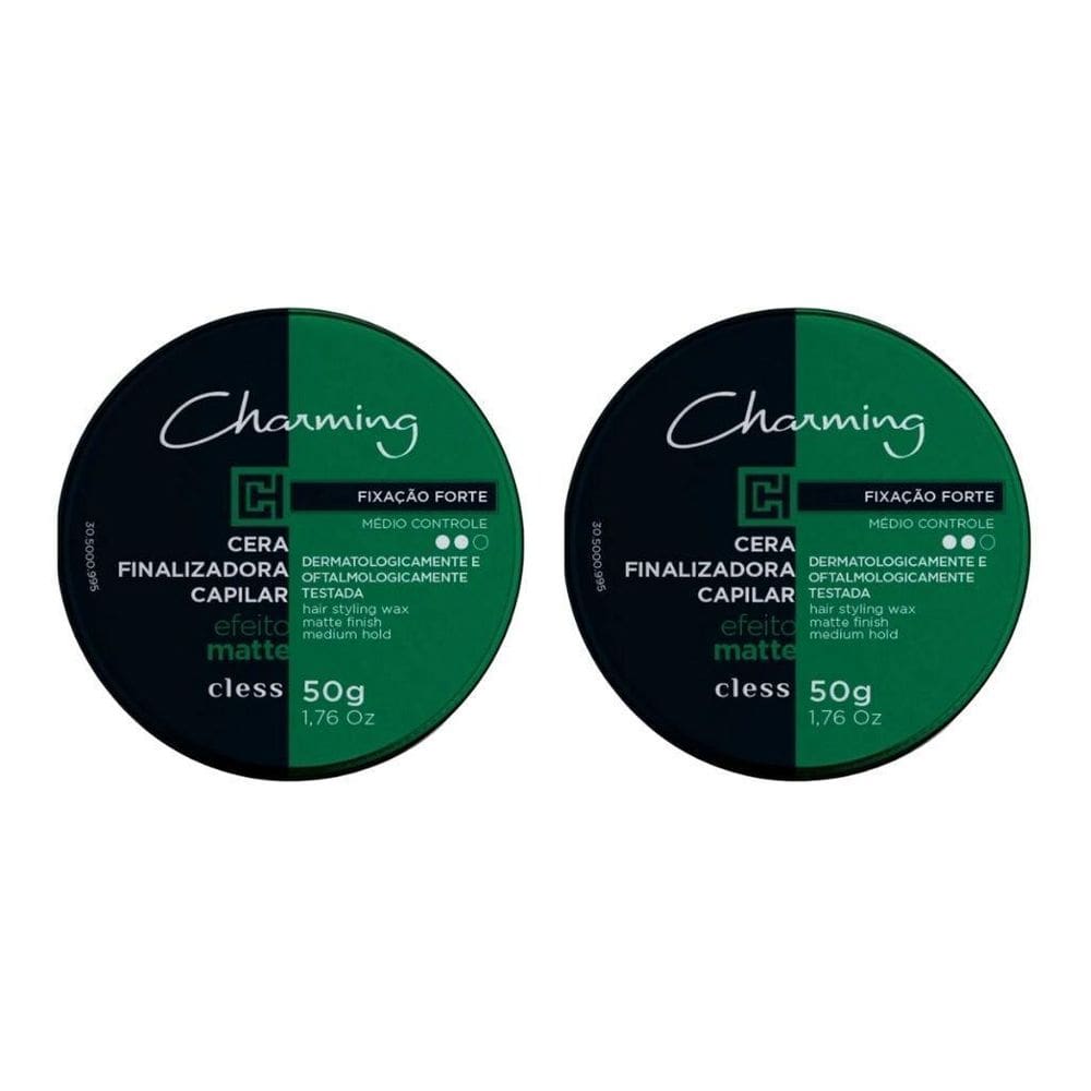 Cera Charming Capilar 50G Efeito Matte Forte - Kit Com 2Un