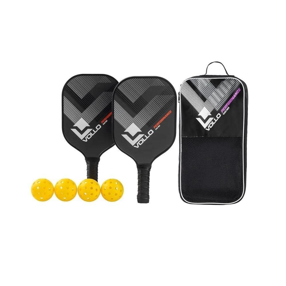 Kit Pickleball Performance 2 Raquetes 4 Bolas E Bolsa Vollo