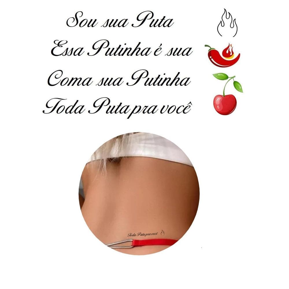 Tatuagem Temporária Erótica Sua P Modelo Sexy