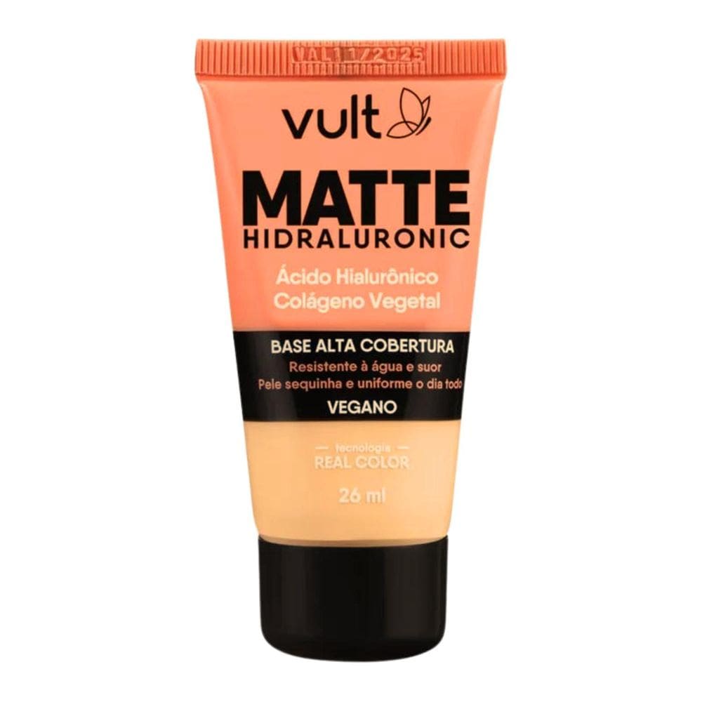 Vult Base Alta Cobertura Vegano Matte Hidraluronic V170 26Ml