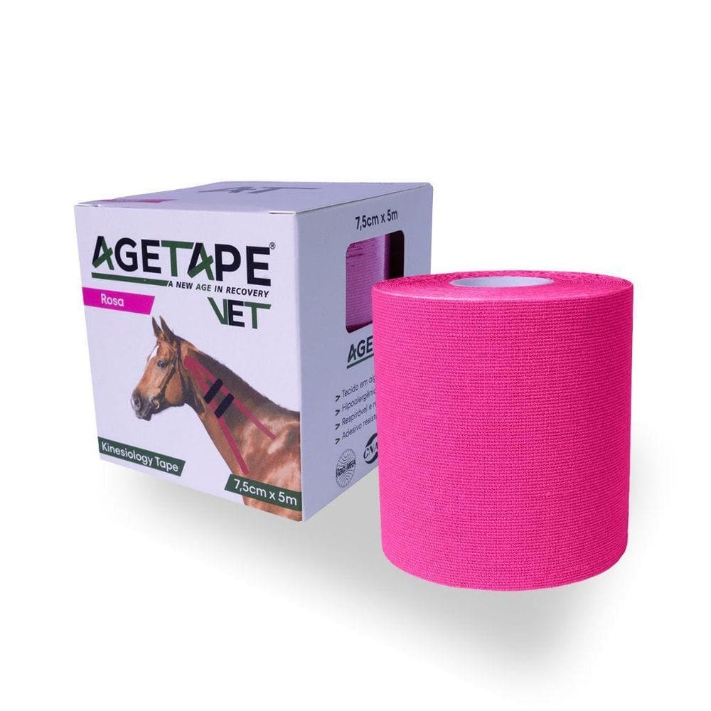 Agetape Vet Kinesiology Tape 7.5Cm X 5M - Rosa