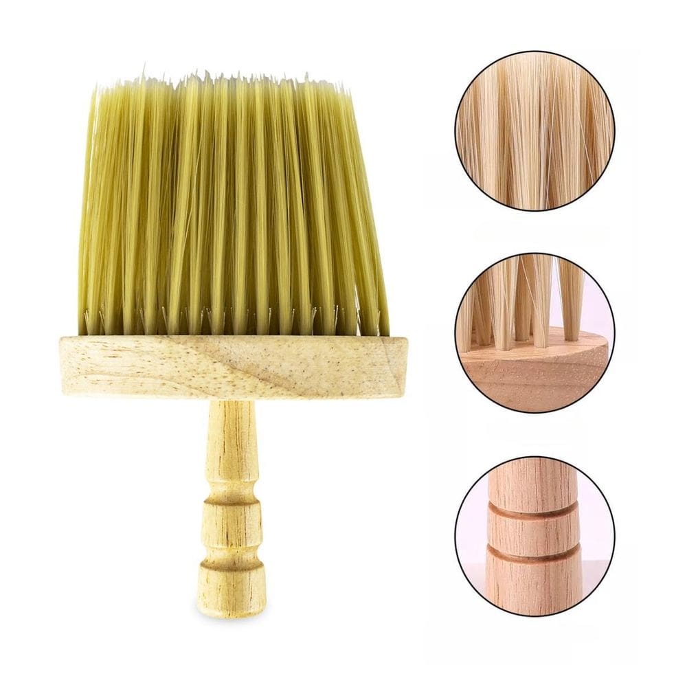 Espanador Pincel Escova Madeira Cerdas Macias