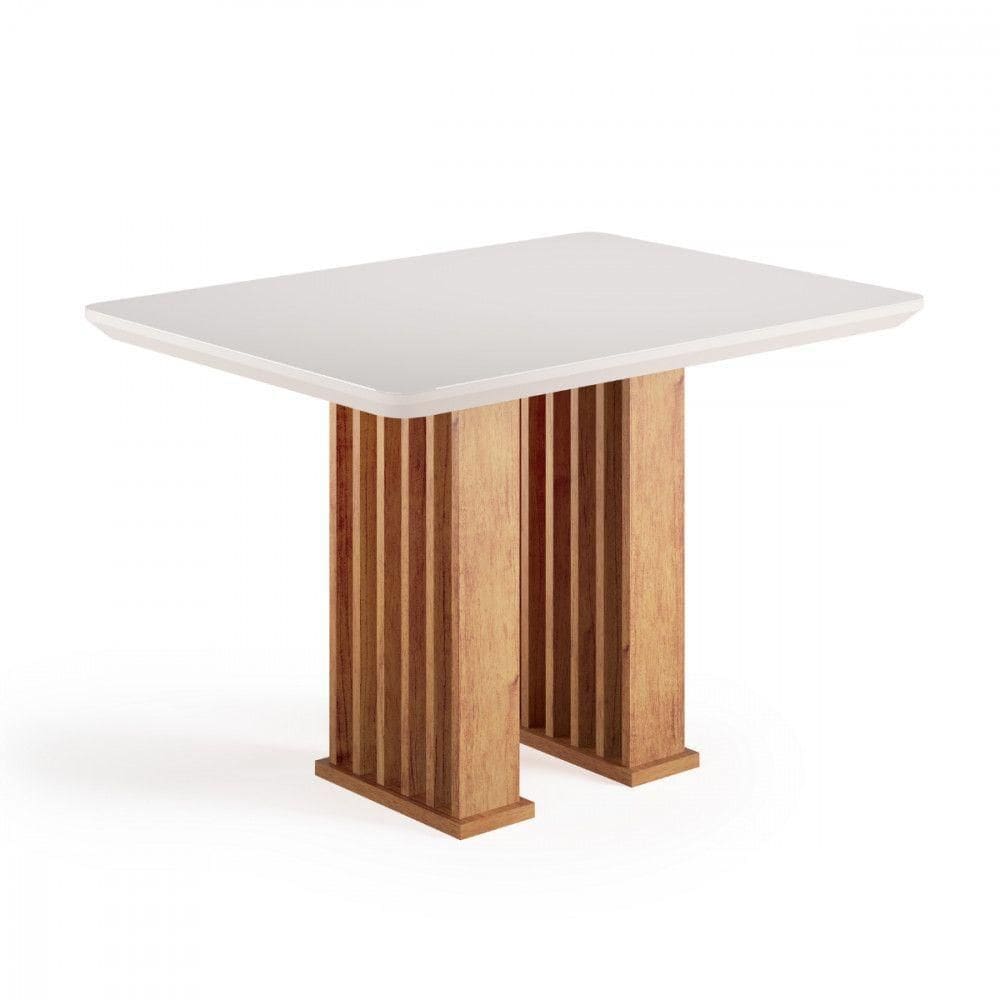 Mesa De Jantar Munique 120x90cm Blonde E Off White Viero -blonde E Off White