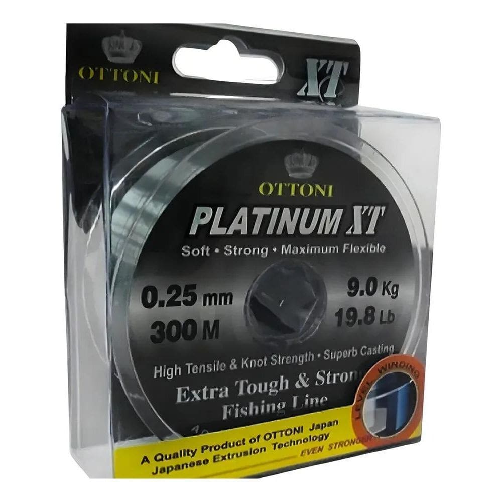 Linha Monofilamento Platinum Xt 0,40 Mm/250M /19,6Kg/43,1Lb