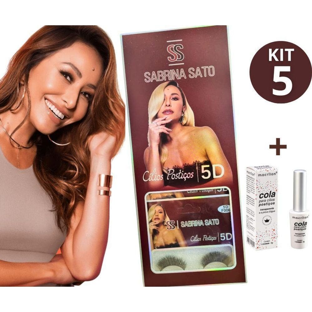 Cílios Postiços 5D Sabrina Sato F006 - Fios Grossos
