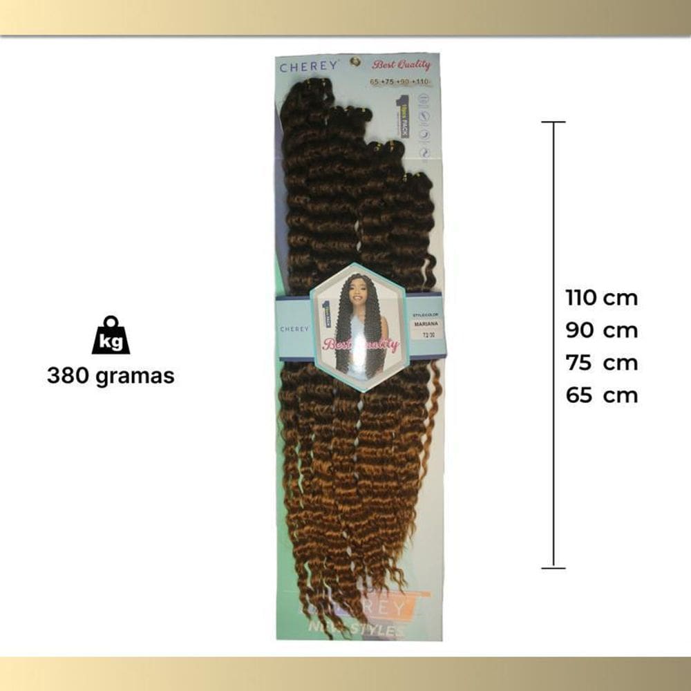 Cabelo Orgânico Mariana 380G Para Crochet Braid
