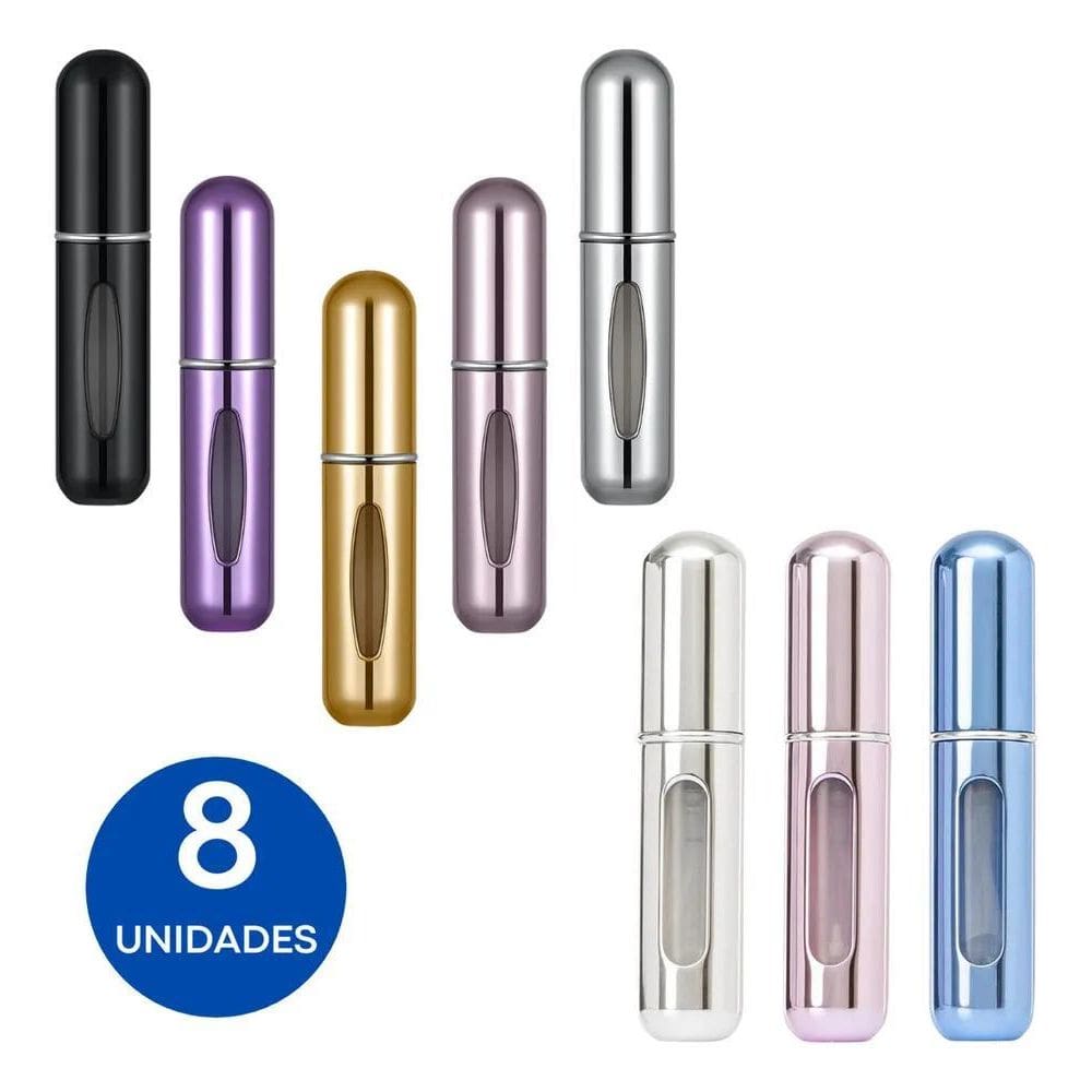 2X 8 Uni Porta Perfume Mini Spray Frasco 5Ml Portátil Viagem
