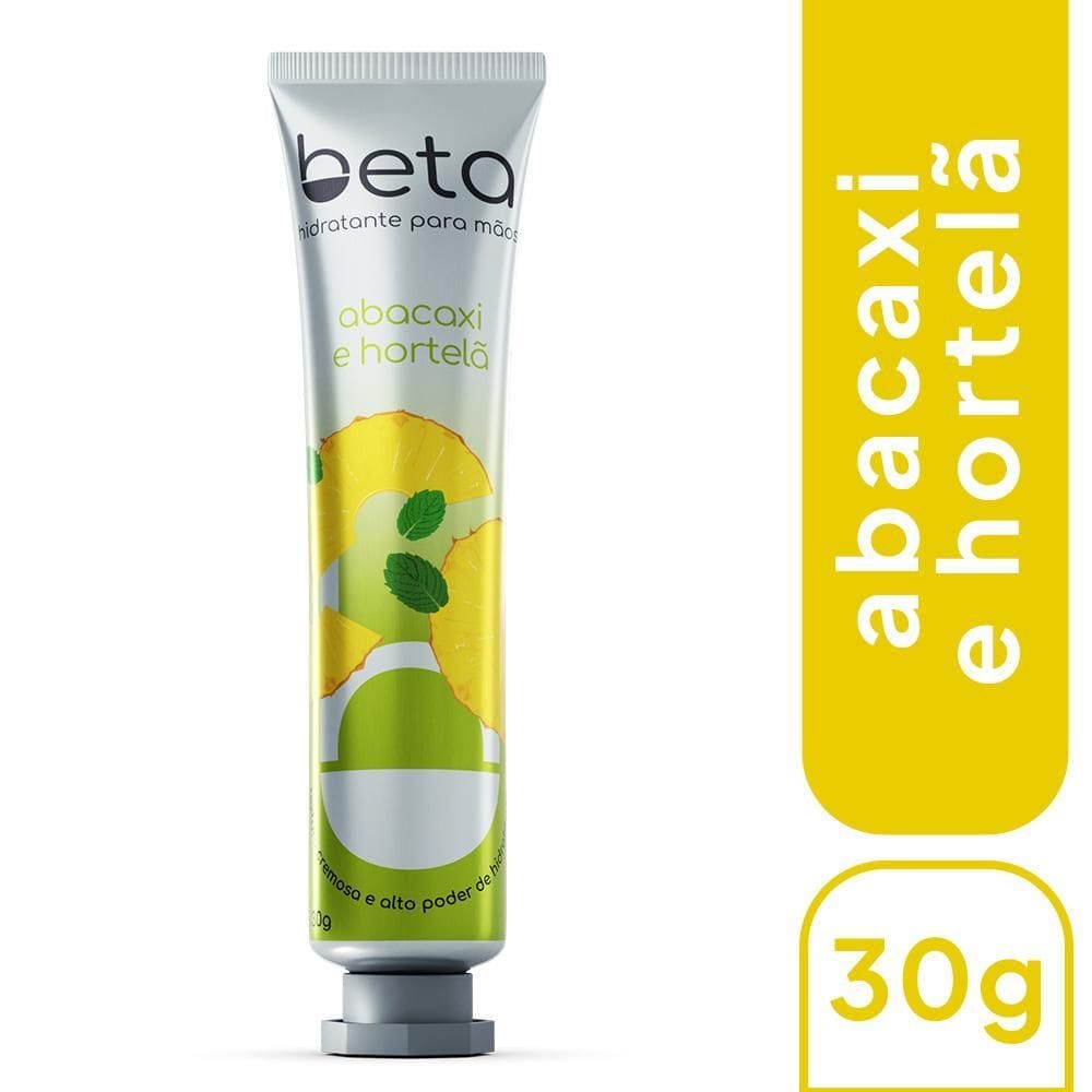 Creme Hidratante Para As Mãos Beta - 30G Abacaxi E Hortelã