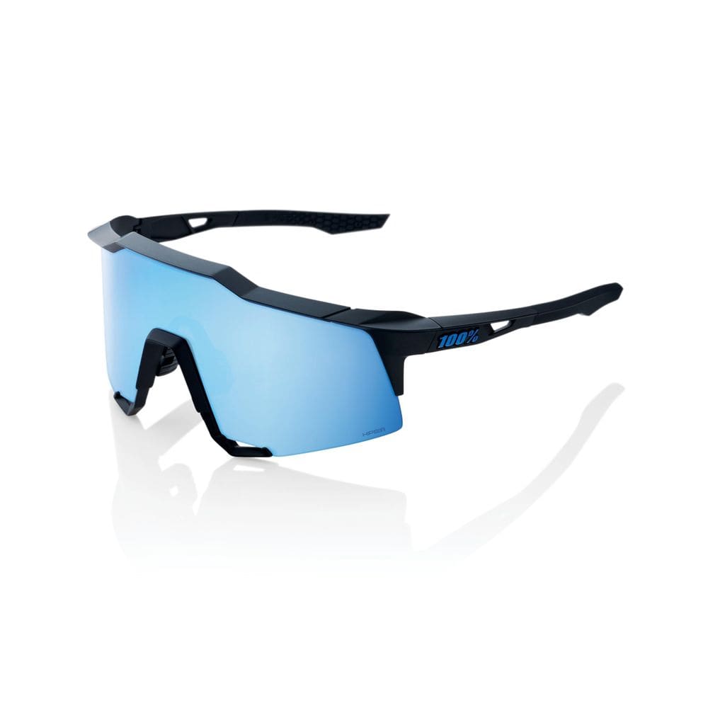 Óculos de sol de ciclismo 100% Speedcraft Matte Black Blue Lens