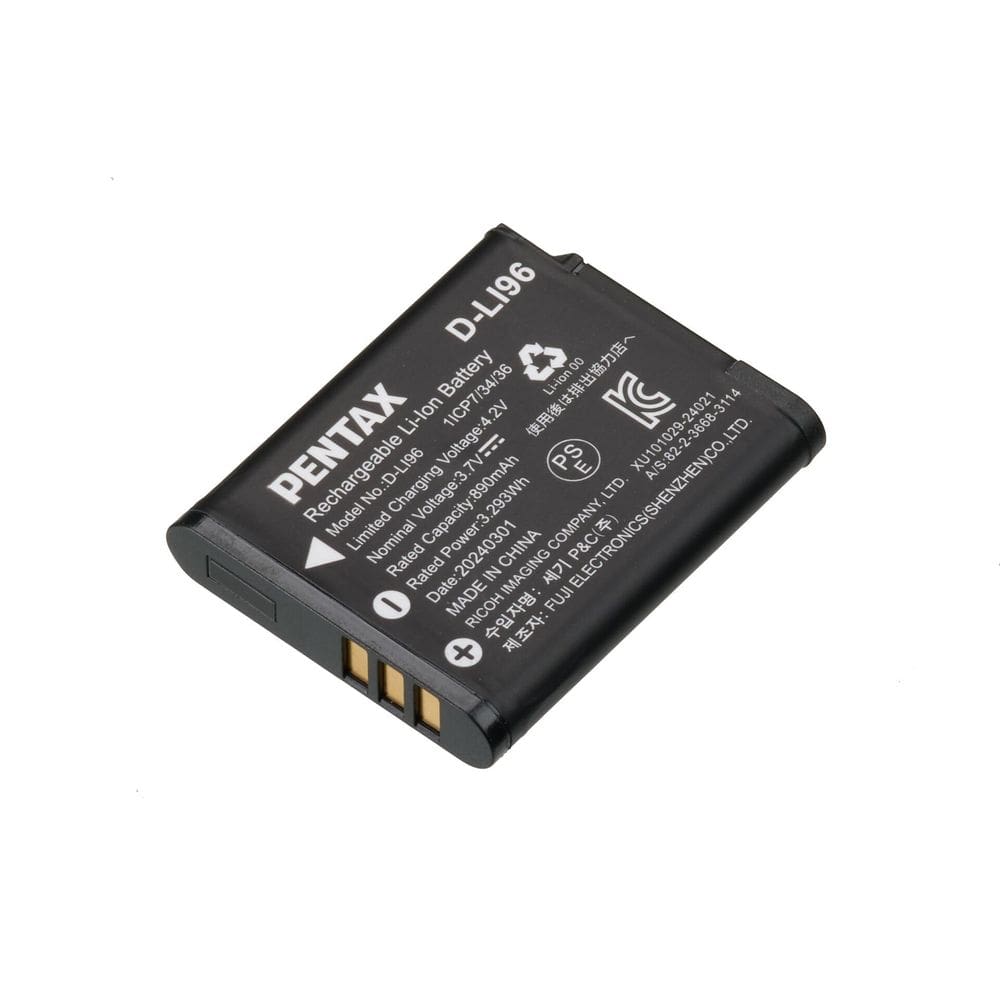 Bateria de íon de lítio recarregável Pentax D-LI96 para WG-1000