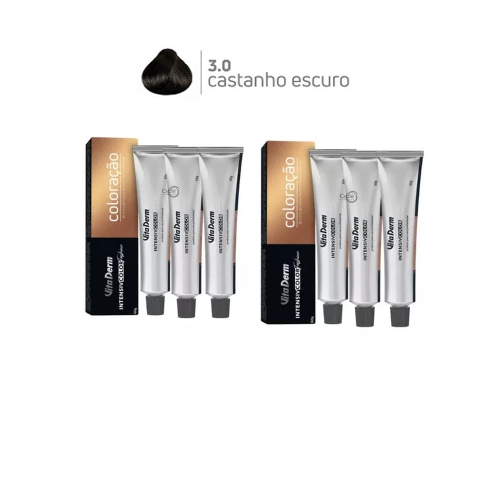 Coloraçao Intensive Color Fashion 6 Unidades 3.0 Vita Derm