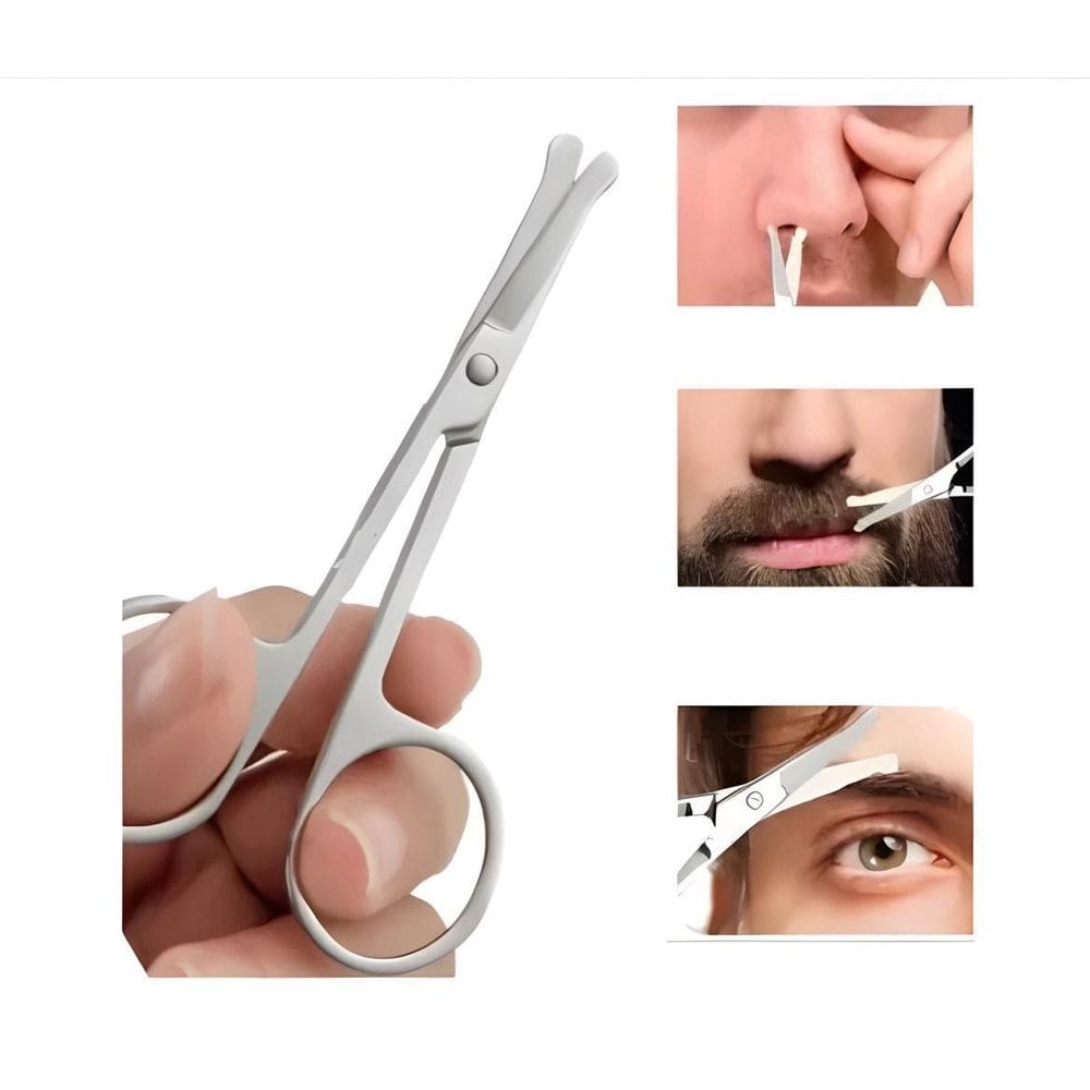 Tesoura Aparadora De Sobrancelhas Pelos Do Nariz Orelha