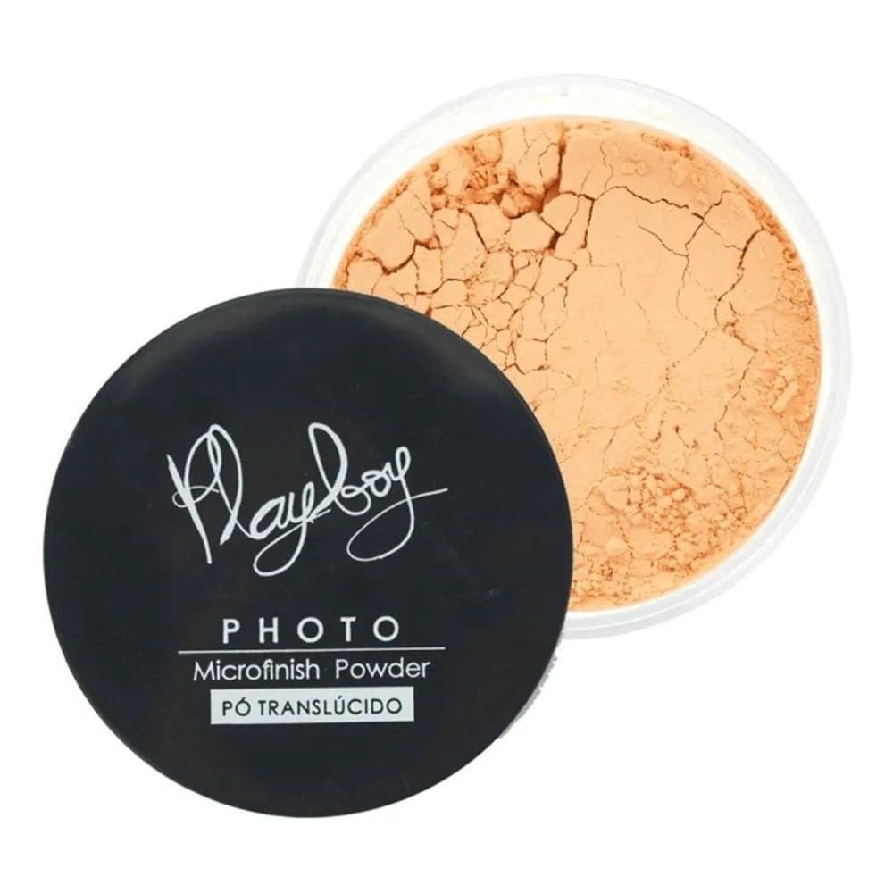 2X Pó Playboy Translúcido Facial Ultra Fina Acabamento Natur
