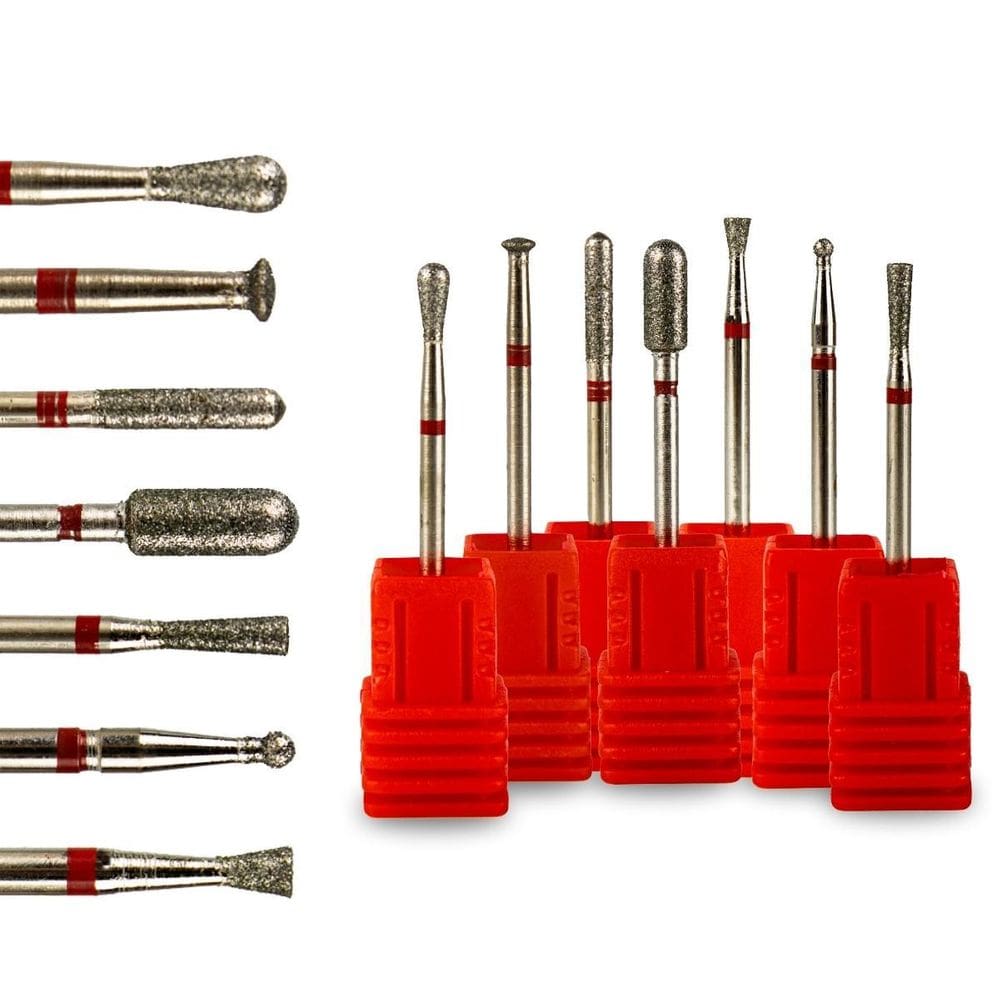Kit 7 Brocas De 1 A 7 Diamantada Manicure Lixadeira Unhas