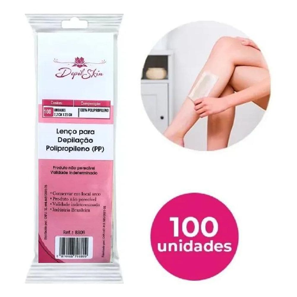 2X Papel Depilatorio Depil Skin Tnt Visual Lenço Tecido Depi