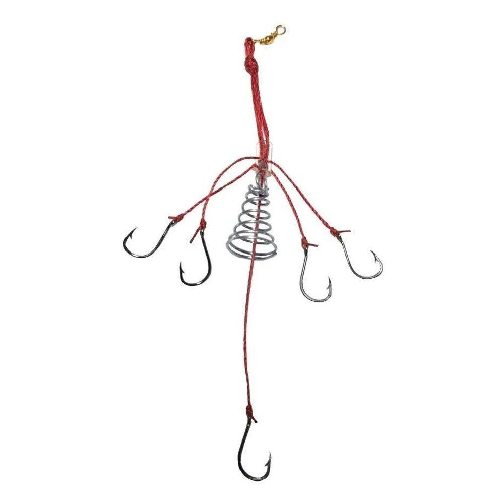 2X Kit 10 Chuveirinho Pesca Anzol Chinu N6 Pescaria Curimb