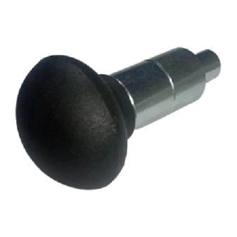 2X Puxador Manipulo Redondo Esférico Preto Pino 11Mm