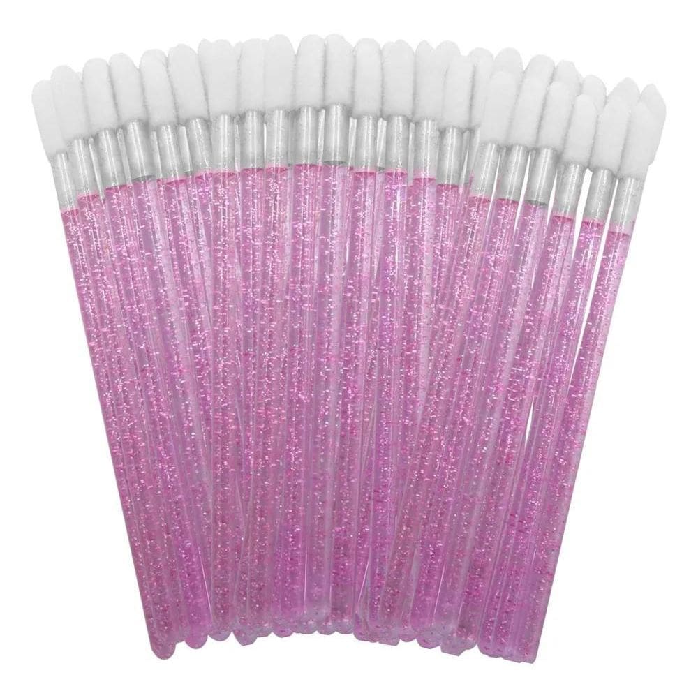 2X Aplicador De Batom/Gloss Limpeza Cílios Pincel Descartáve