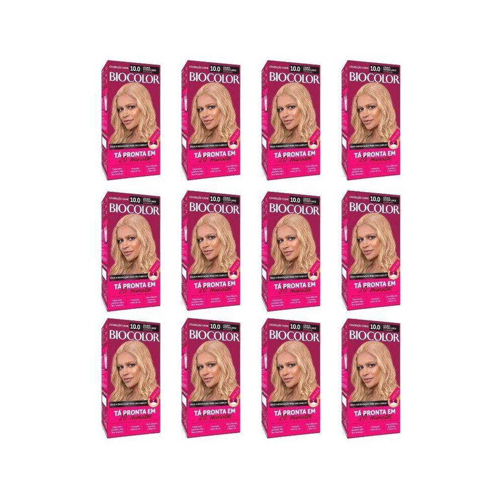 Coloraçao Biocolor Creme 10.0 Louro Ultra Cl Exuberante-12Un