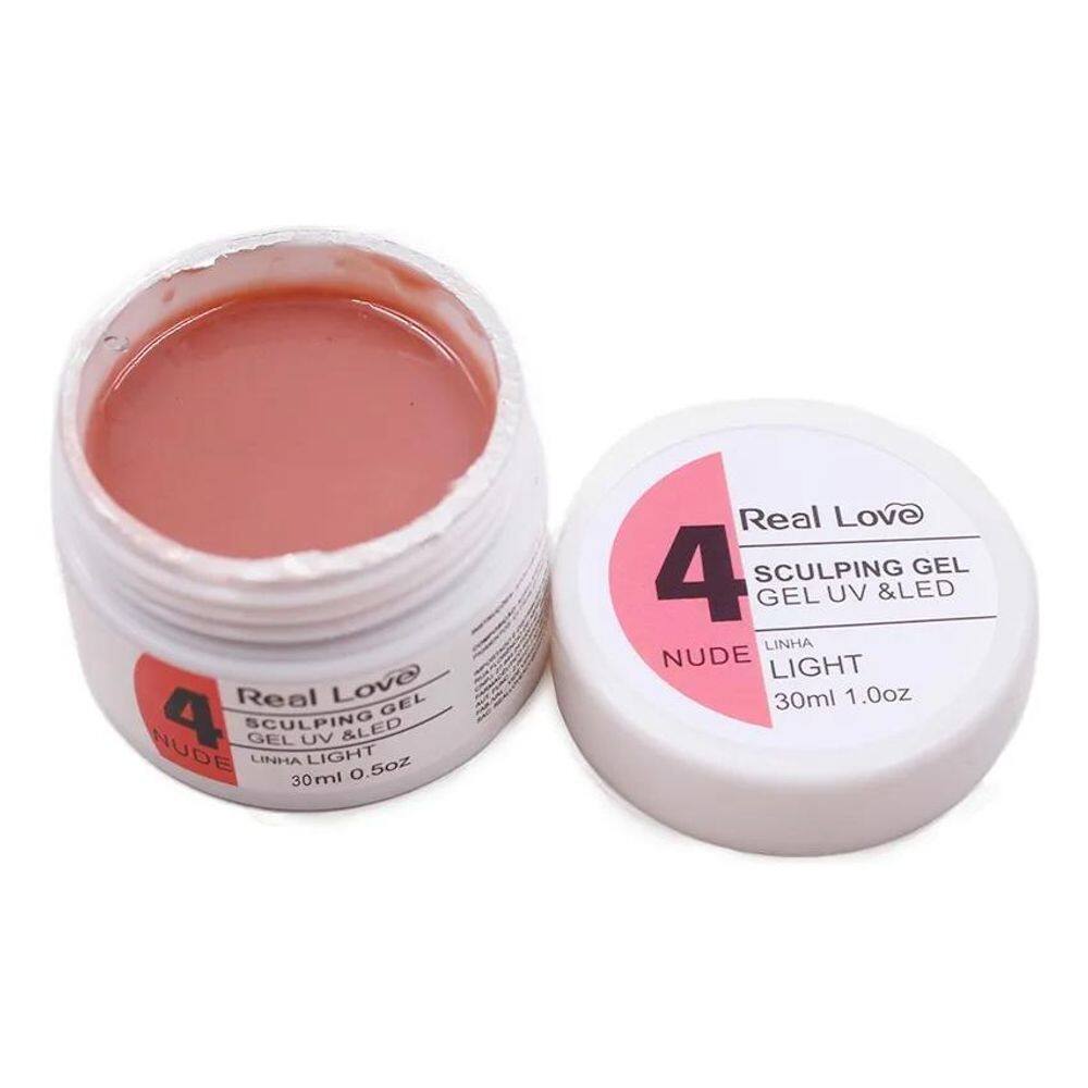 2X Gel De Modelagem Para Unhas Sculping Gel 15Ml - Real Love
