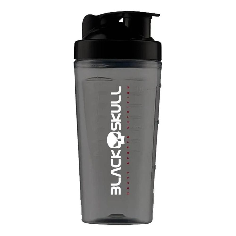 2X Coqueteleira Black Skull Fumê Plástico 750 Ml Preto 1 Uni