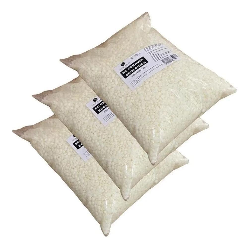 2X 3 Cera Ecológica Soja Parafina Velas Lentilhada Silicamp