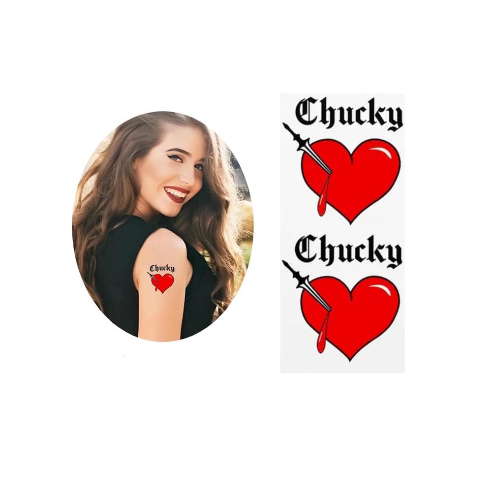 Kit 30 Tatuagens Temporárias Halloween Noiva Do Chucky