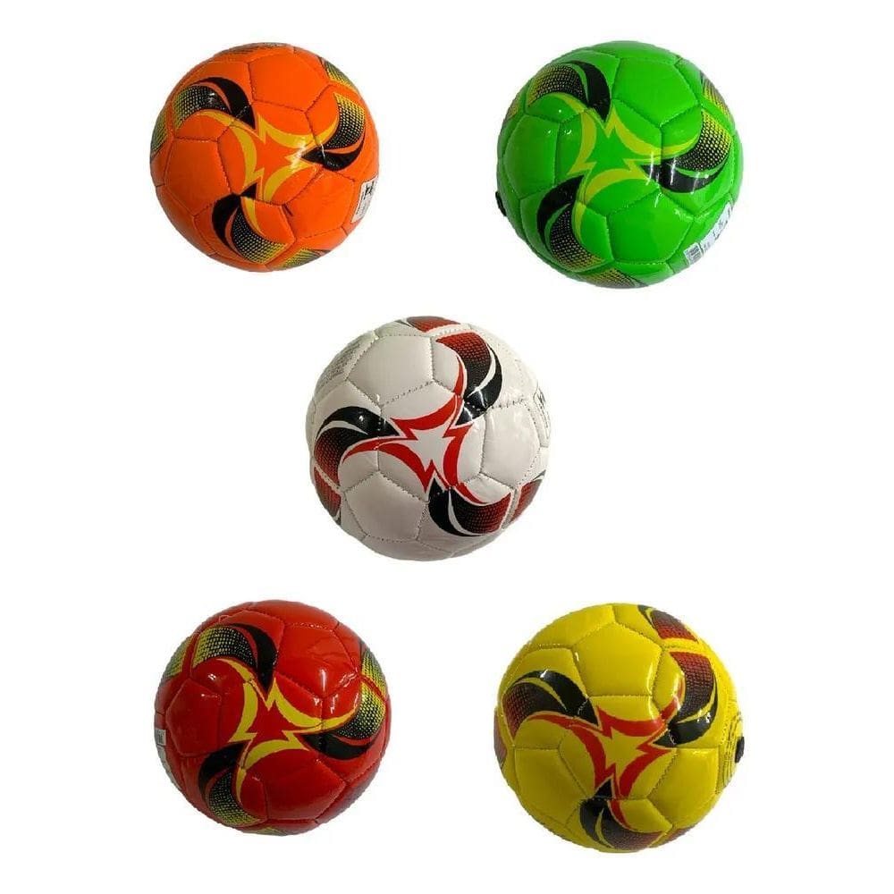 2X Mini Bola De Futebol Infantil Estampada Colorida 14 Cm N
