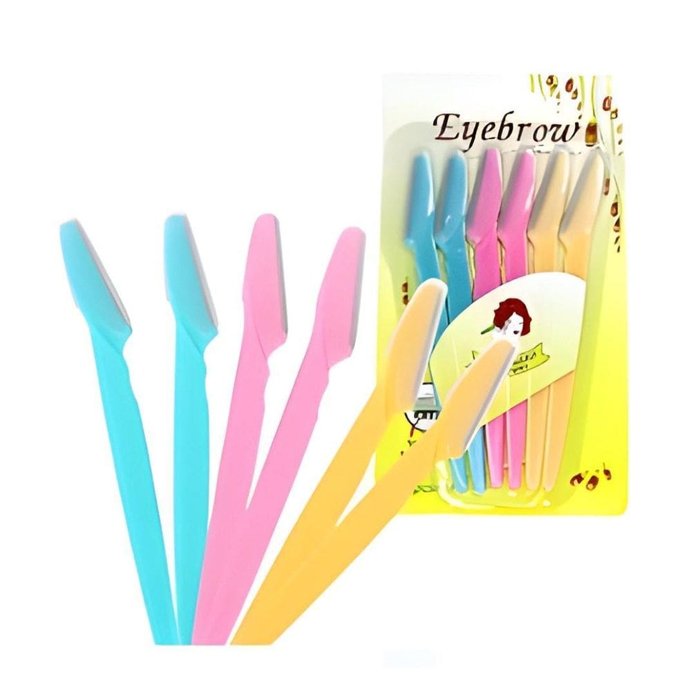 Navalhete Sobrancelha Depilação Dermaplaning Kit 6 Unidades