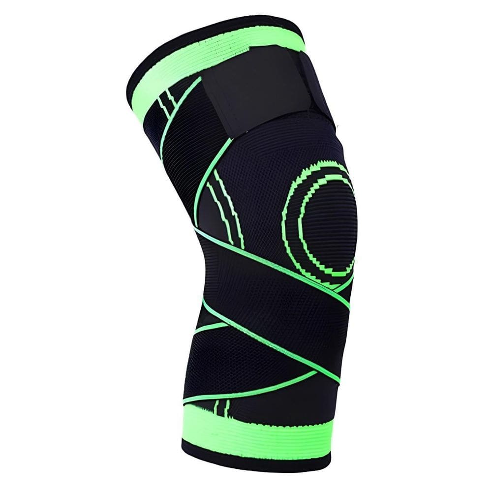 Joelheira Compressão Proteção Ajustável Cross Fitness Verde