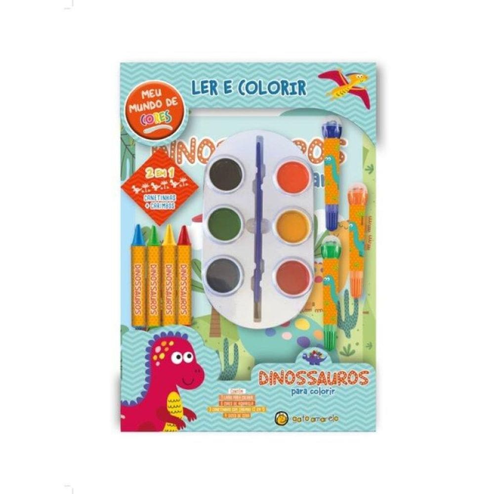 Meu Mundo De Cores - Dinossauro Para Colorir