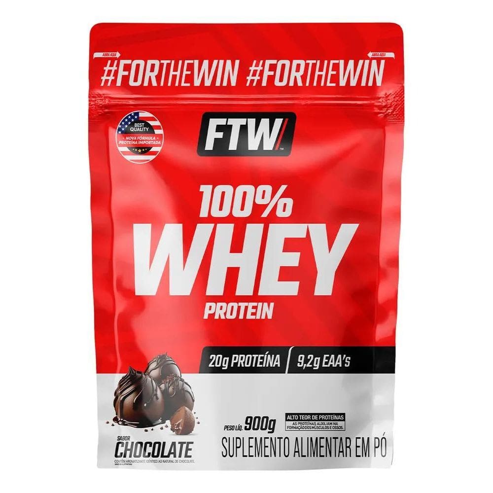 2X Whey Protein 100% Concentrado Refil 900G Sabor Chocolate