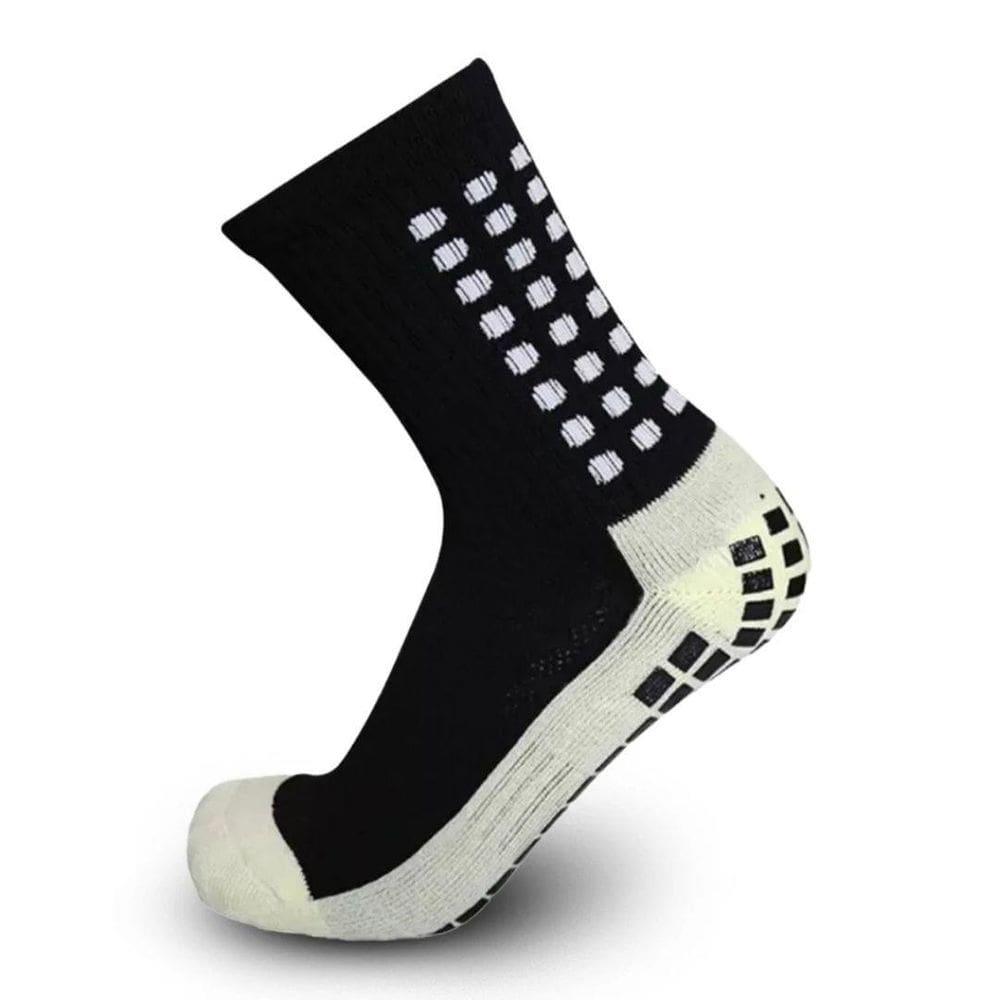 Meia Esportiva Antiderrapante Cano Médio Futebol Academia