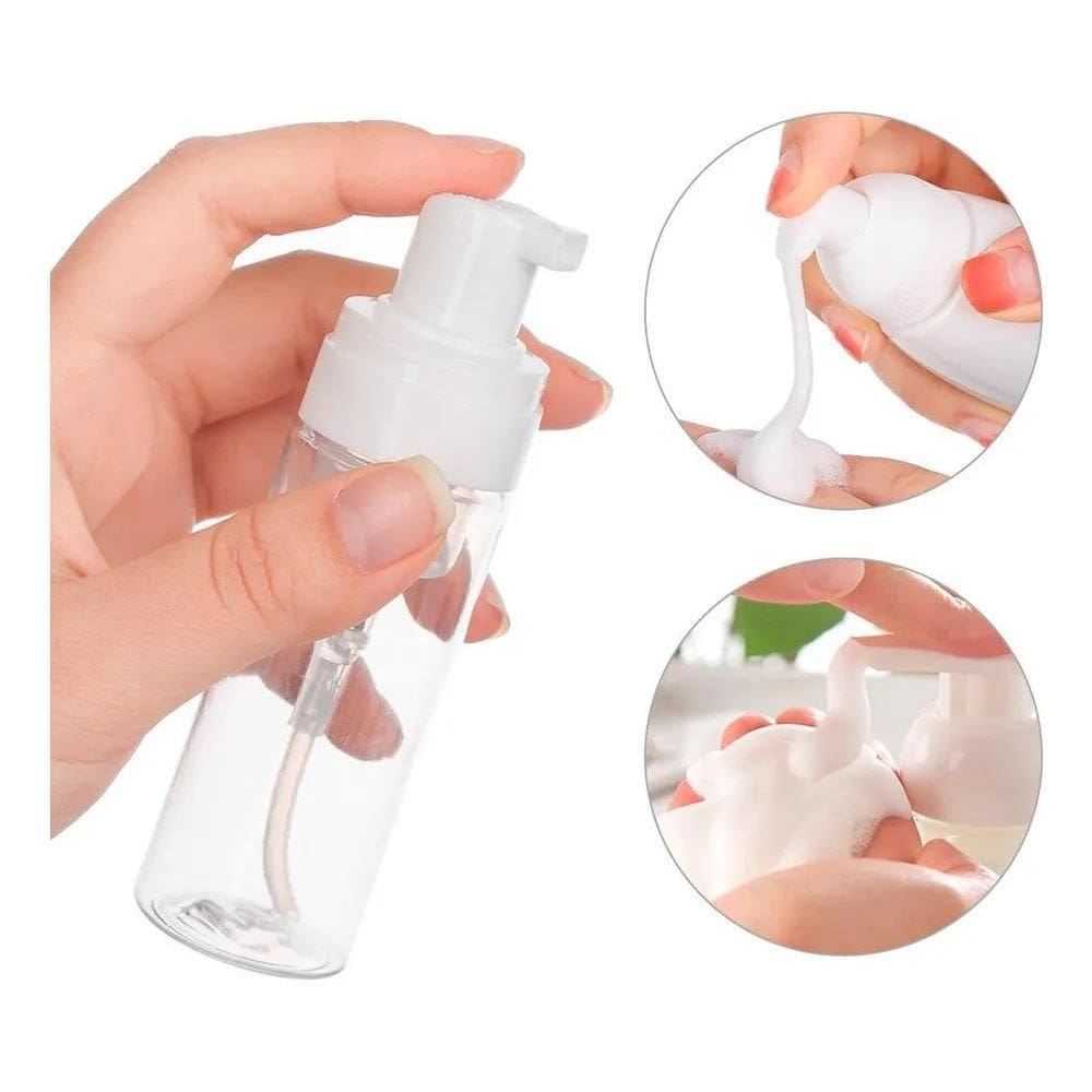 2X Frasco Pump Válvula Espumadora Limpeza Extensão Cílios 50