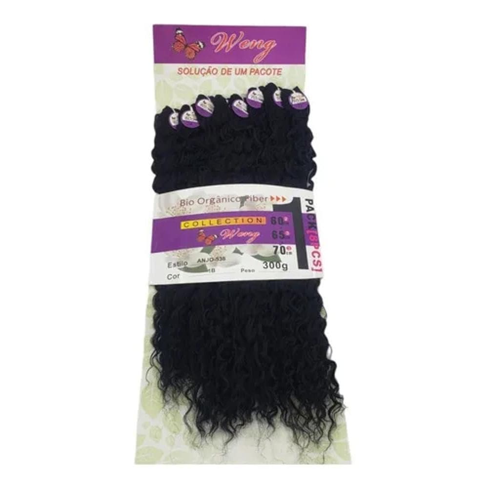 2X Cabelo Cacheado Bio Orgânico Anjo Weng Entrelace 75 Cm 30