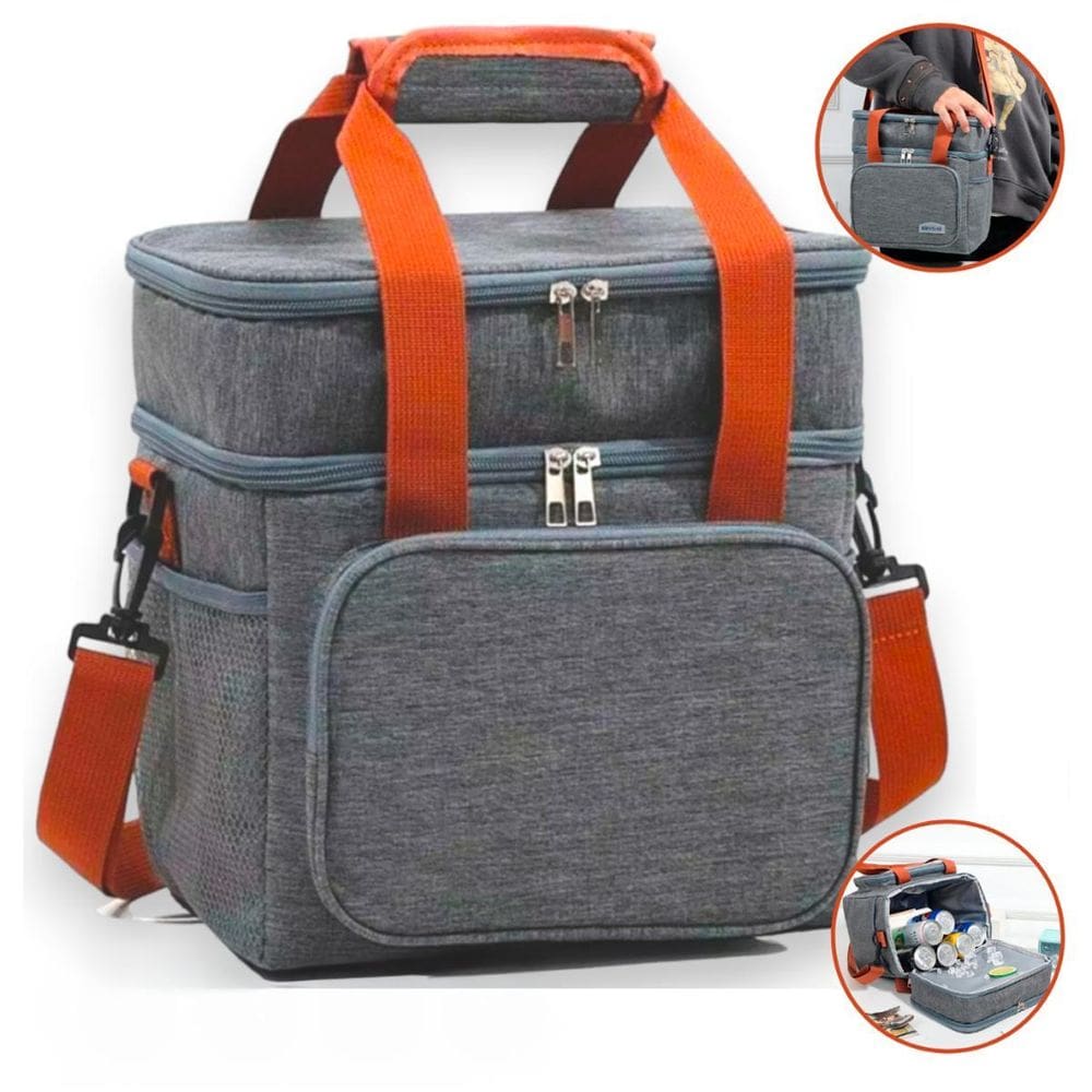 Bolsa Térmica Marmita Conserva Academia Compacta