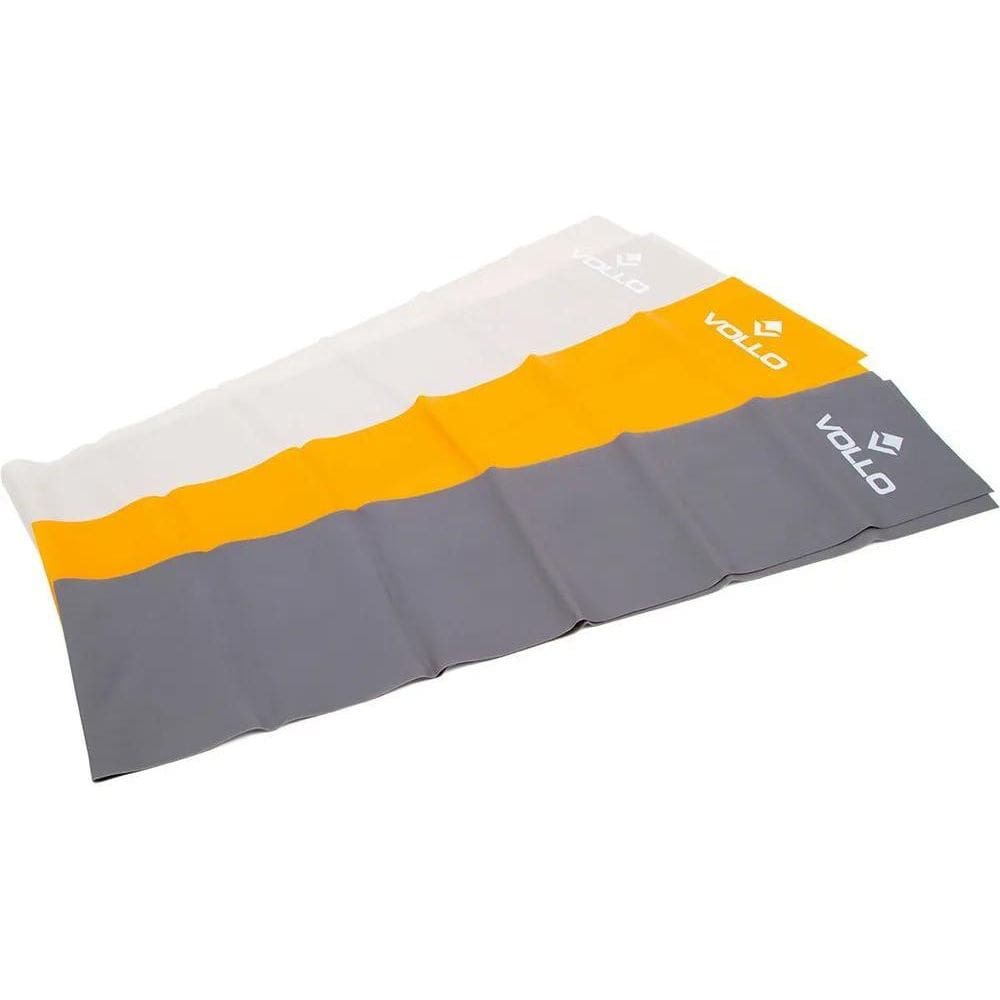 3X Kit 3 Faixas Elásticas Para Exercícios Vollo Intensidade