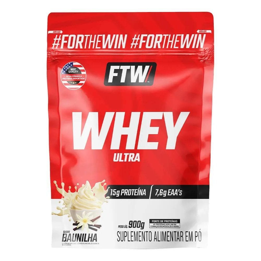 2X Whey Ultra Protein Concentrado Refil 900G Sabor Baunilha