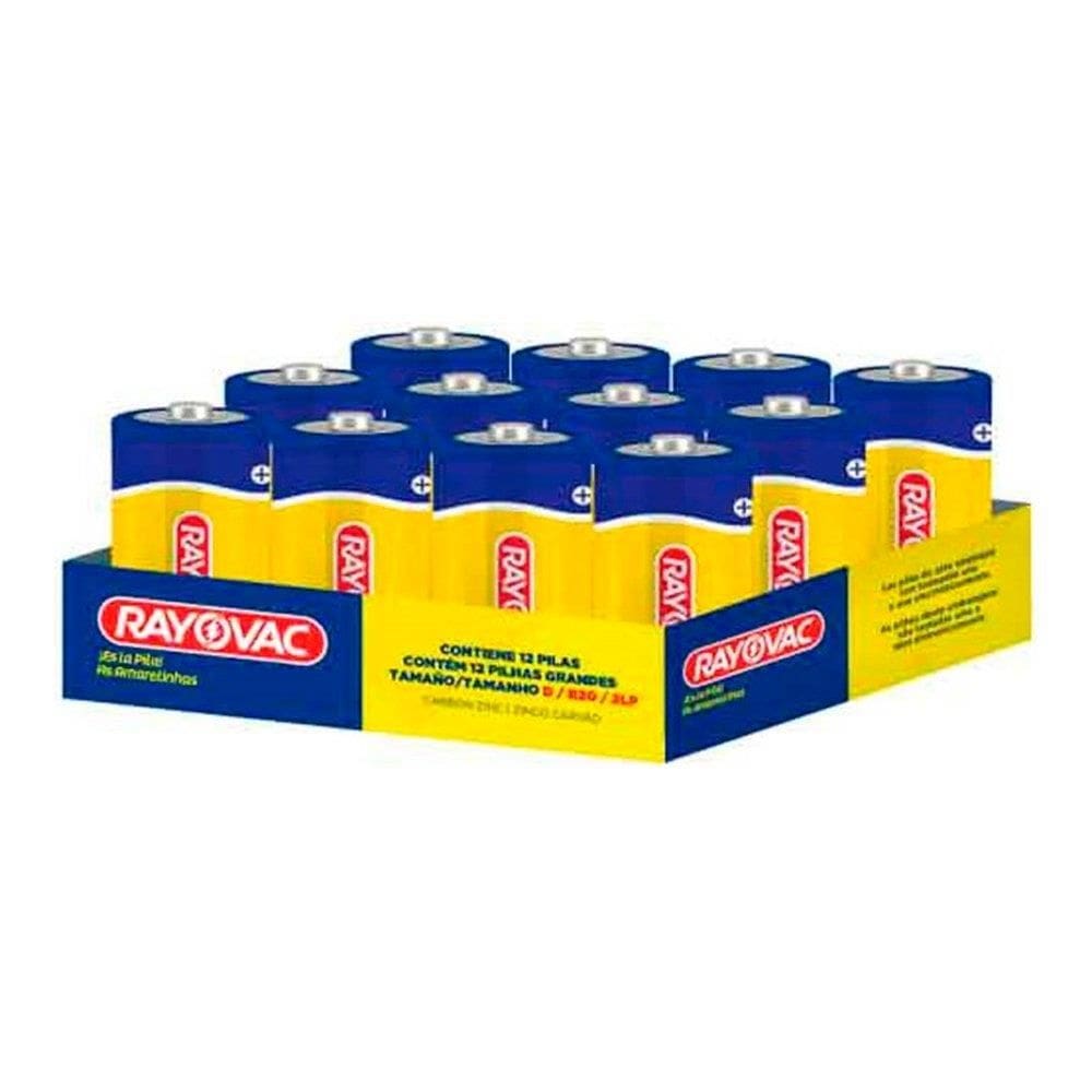 Pilha Rayovac Amarelinha 10210 Grande - Embalagem c/ 12 unidade