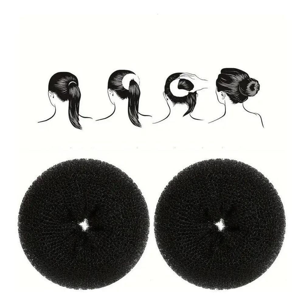 2X 2 Esponja Rosquinha Para Fazer Coque No Cabelo Donuts Hai