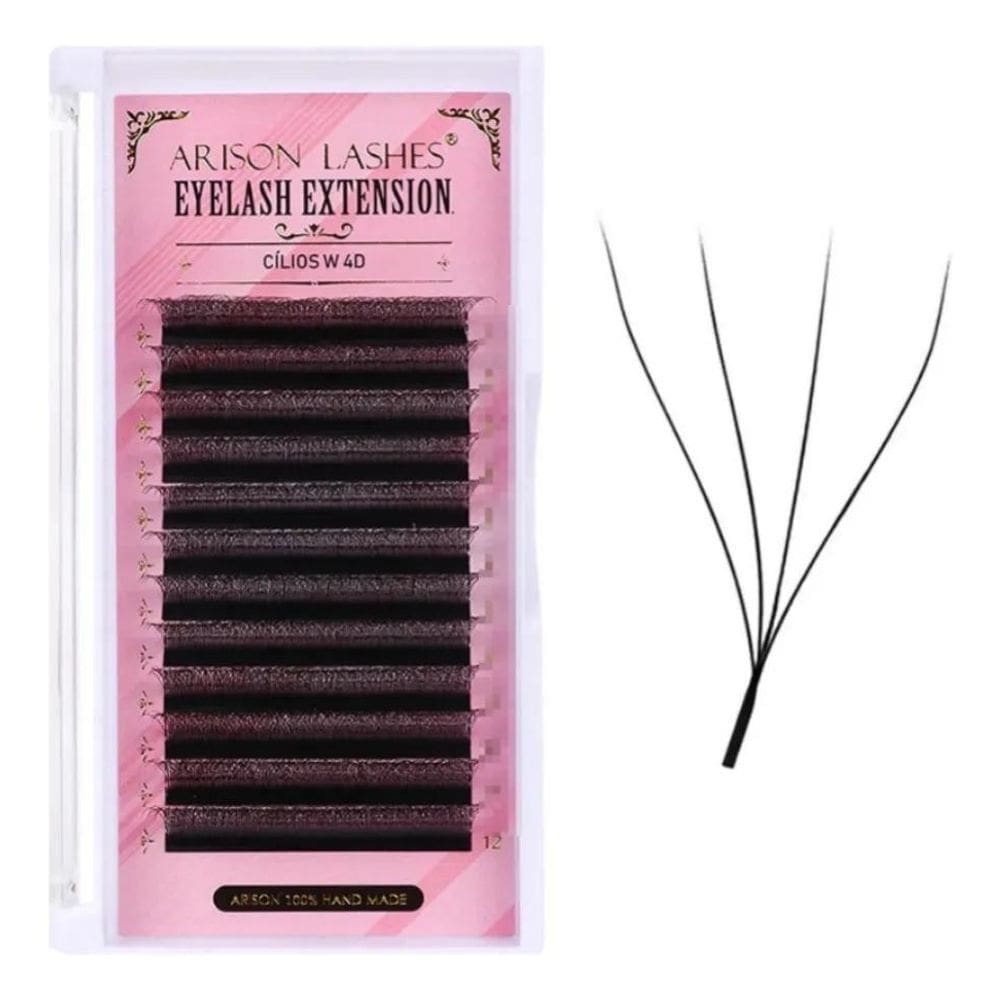 2X Cílios 4D W Arison Lashes Volume Egípcio Mix Curvatura D