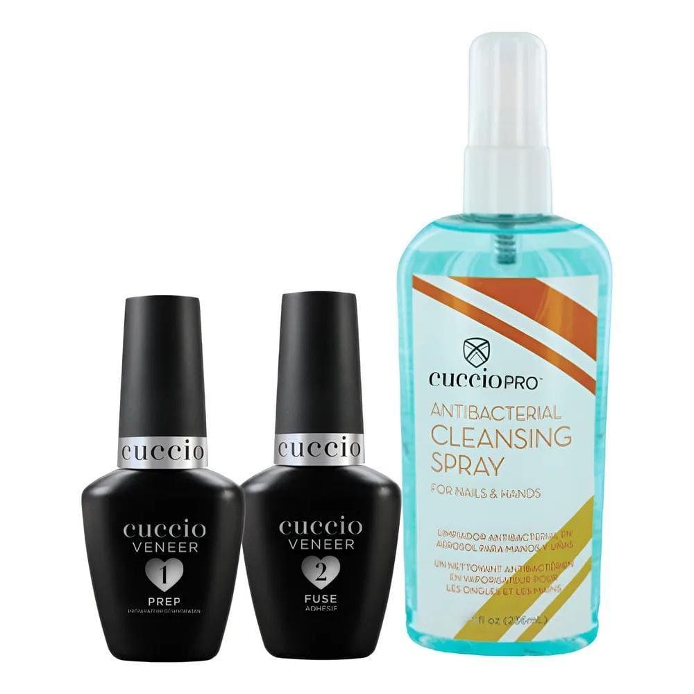 2X Kit Antibacterial Cleansing Spray Cuccio236Ml + Prep + Fu