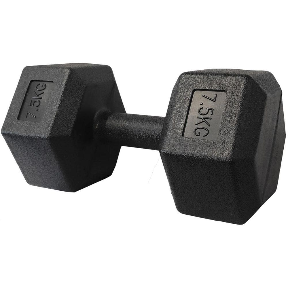 Halter Dumbbell Pvc Sextavado - 7.5Kg